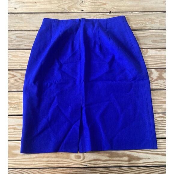 Classiques For Nordstrom Wool Pencil Skirt Size 10 Women’s Blue - Picture 2 of 6